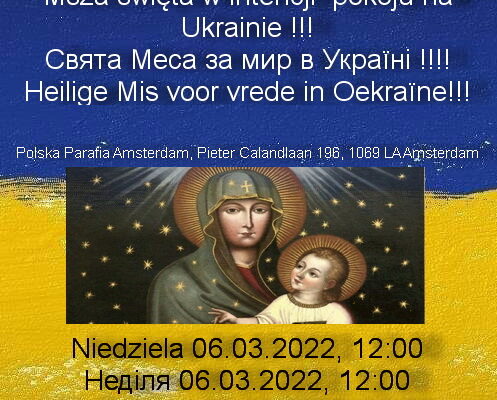 Msza święta o pokój na Ukrainie